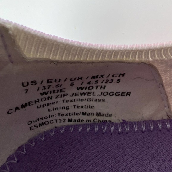 Kenneth Cole Reaction Cameron Zip Jewel Jogger, Size 7 WIDE - Picture 12 of 14